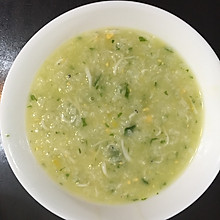 银鱼蛋黄蔬菜粥