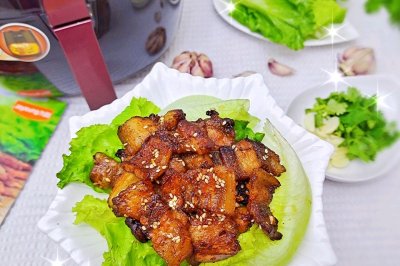 韩式蒜香烤肉~九阳空气炸锅