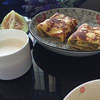 早餐记-绿豆蛋卷+香瓜+牛奶的做法图解22