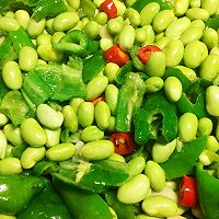 下饭神菜青椒毛豆炒肉的做法图解12