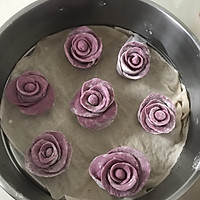 紫薯玫瑰花牛奶甜馒头的做法图解7