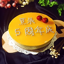 芒果冻芝士蛋糕#豆果5周年庆#