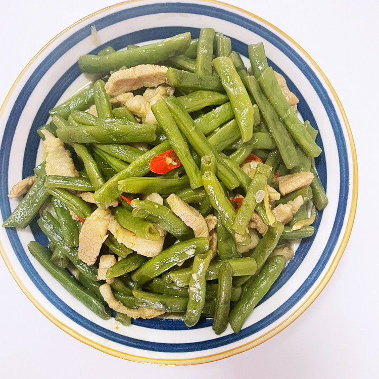 四季豆炒肉的做法