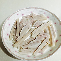 外婆菜肉饼蒸芋条的做法图解2