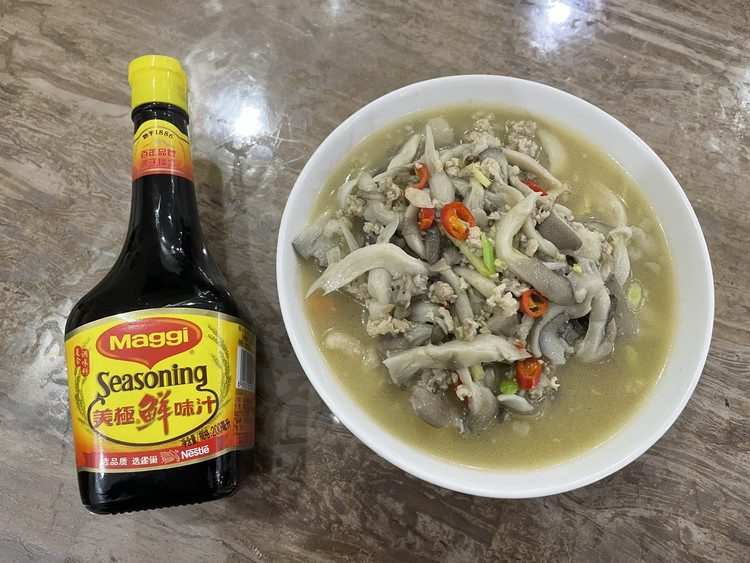 平菇肉汤的做法