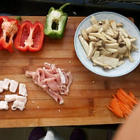 彩椒杏鲍菇炒肉的做法图解4