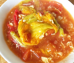 南瓜花疙瘩汤的做法