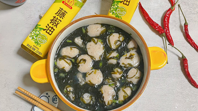 川味紫菜肉丸子海蛎汤