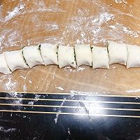 #福临门 福寿天成#早餐发面葱花饼㊙️的做法图解6