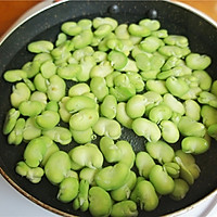 葱油榄菜鲜蚕豆--春季时令小食的做法图解4