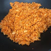 #营养小食光#辣白菜炒饭#十分钟快手美味早餐的做法图解4