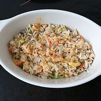 #加油 卡塔尔#奶酪鲜虾焗杂粮饭的做法图解8