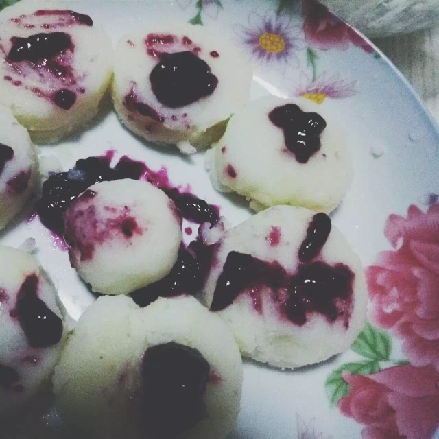 蓝莓山药的做法图解2