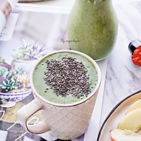 夏日清晨绿色能量思慕雪green smoothie的做法图解7