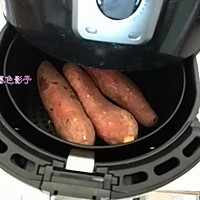 #全电厨王料理挑战赛热力开战！#空气炸锅烤红薯的做法图解3