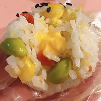 五彩芝心饭团的做法图解7