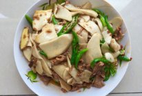 杏鲍菇炒肉的做法