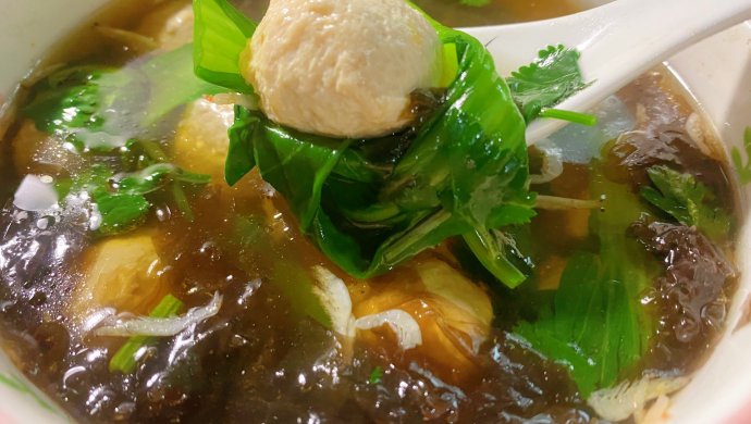生汆丸子汤（减脂 鸡肉版）
