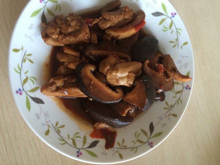 下粥好菜香菇鸡肉的做法