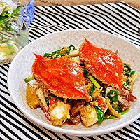 #米饭最强CP#葱姜炒梭子蟹的做法图解10