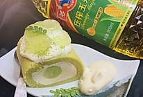 #万物生长 营养尝鲜#羽衣甘蓝青提蛋糕卷的做法