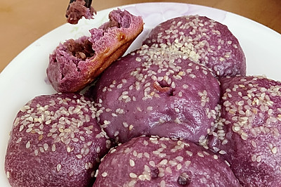 电饭锅紫薯面包