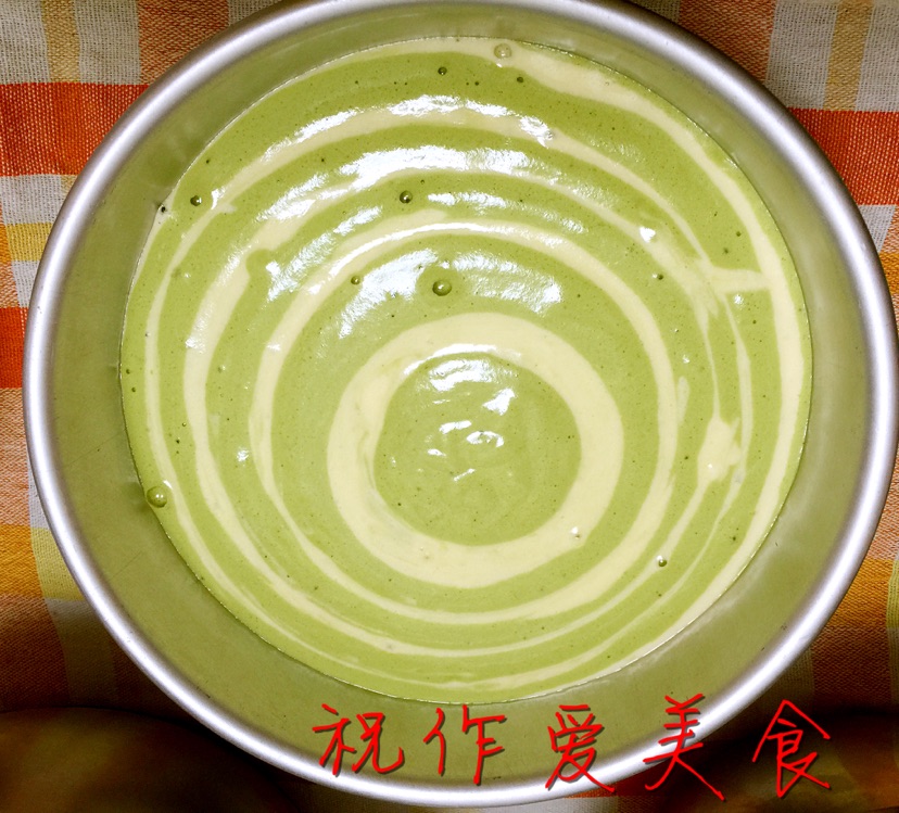 无添加酸奶斑马纹戚风蛋糕#haollee烘焙课堂#的做法图解11