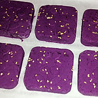 水磨糯米紫薯糕 {烤箱制}的做法图解5