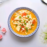 #一学就会快手菜#海鲜菇豆腐汤的做法图解11