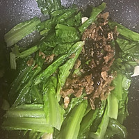 #餐桌上的春日限定#豆豉鲮鱼炒油麦菜的做法图解4