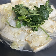 豆腐白菜虾皮汤