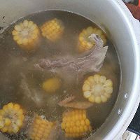 板栗、玉米炖筒子骨汤的做法图解5