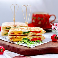 #美食说出“新年好”#虾仁彩椒芝士三明治的做法图解15