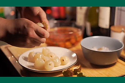 荔枝虾仁沙拉，吃应季最健康