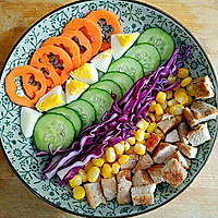 彩虹沙拉――增肌减脂两不误的健身餐的做法图解10