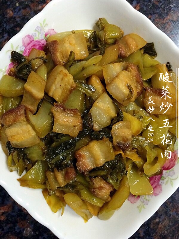 酸菜炒五花肉（下饭好帮手）