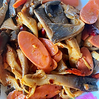孜然蘑菇炒火腿的做法图解5
