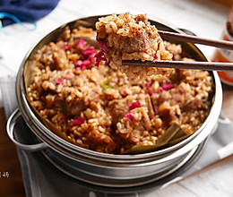 简易版粽子－玫瑰沙茶糯米排骨的做法