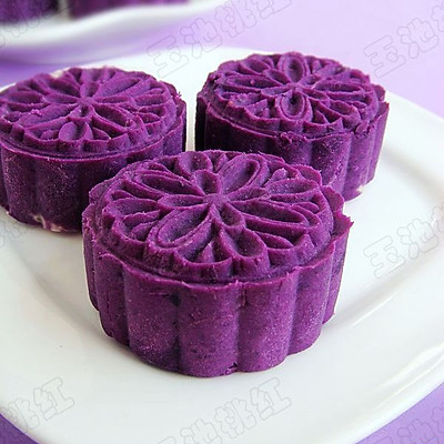 紫薯芸豆月饼  