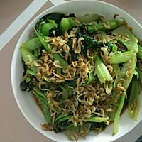 虾皮油菜的做法图解1