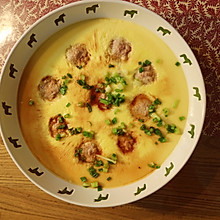 【快手营养菜】肉丸鸡蛋羹