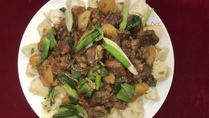 羊肉垫卷子