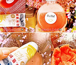 #在夏日饮饮作乐#雀巢炼炼艺术家的饮品炼乳西瓜汁的做法
