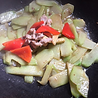 红椒肉片佛手瓜的做法图解6