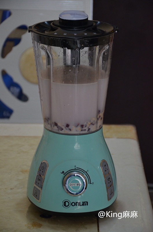 ＃东菱水果豆浆机＃醇香紫薯燕麦糊的做法图解4