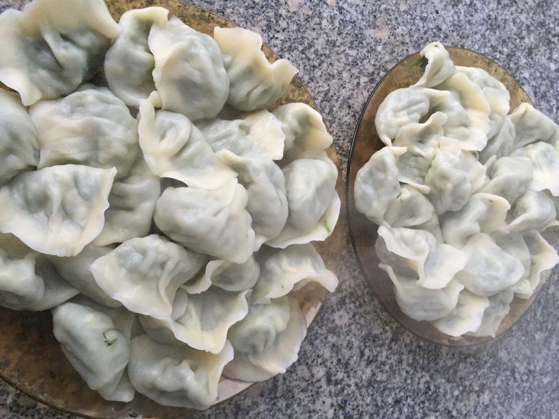 Jiaozi stuffed with fennel