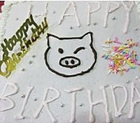 可爱小猪生日蛋糕的做法图解6