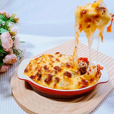 番茄土豆牛肉芝士焗饭