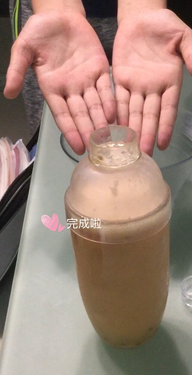 百香西柚鲜橙养乐多的做法