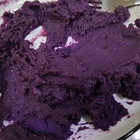 香煎芝士心芝麻紫薯饼的做法图解3